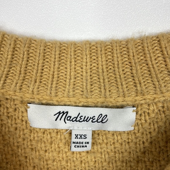 Madewell Pickford Pullover Sweater Autumn Gold size XXS - Picture 3 of 11